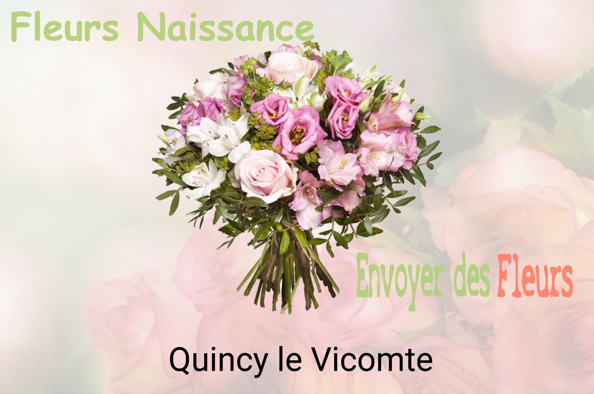 Bouquet de fleurs de naissance livré à Quincy-le-Vicomte
