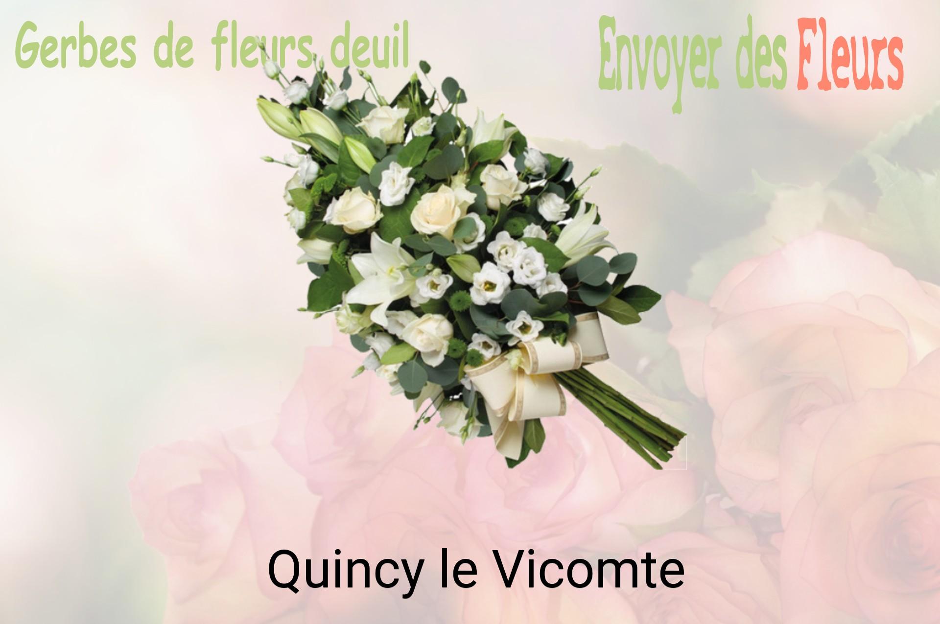 Gerbe de fleurs de deuil livrée à Quincy-le-Vicomte